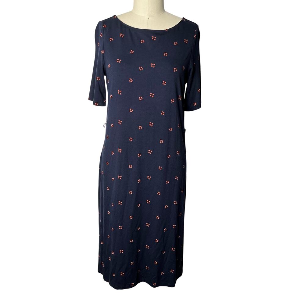 Hobbs London Navy Knit Shift Dress Size 8